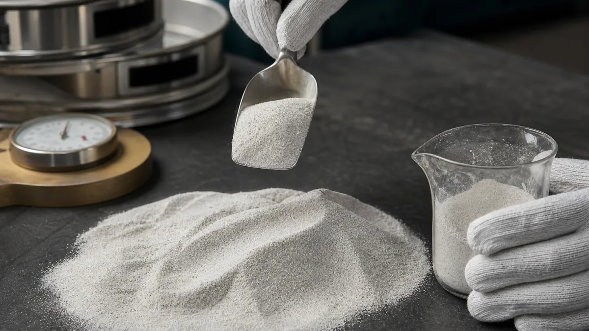 سیلیس البرز برای تولید بتن سبک با دانه‌بندی دقیق